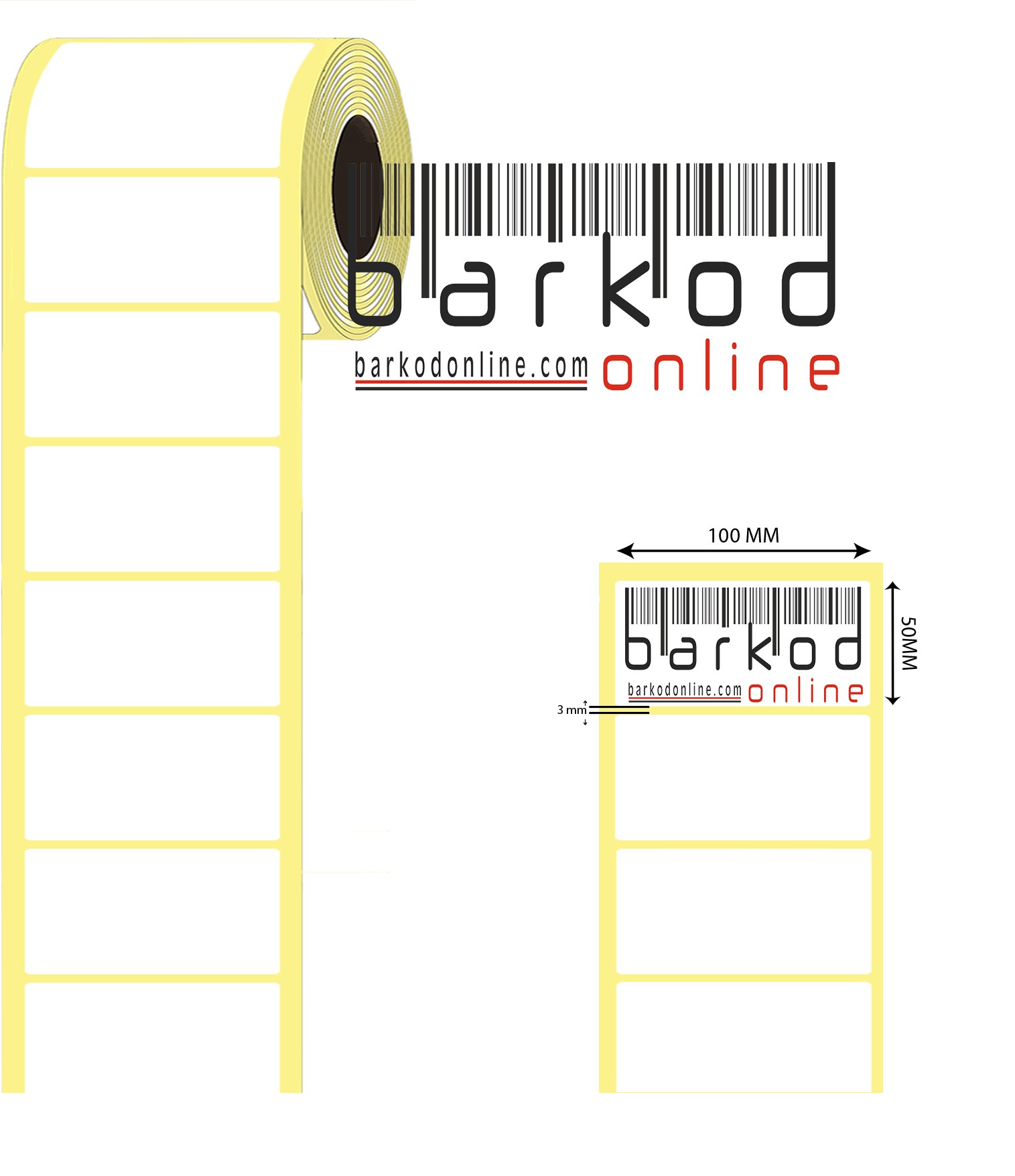 50mm x 100mm Termal Etiket