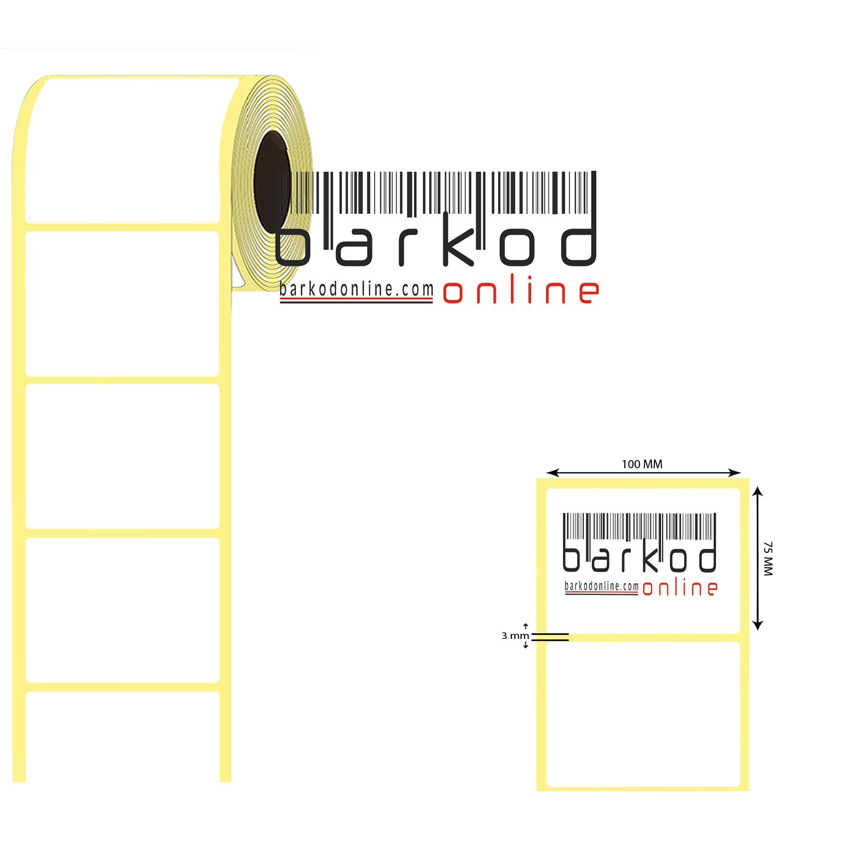 75mm x 100mm Termal Etiket