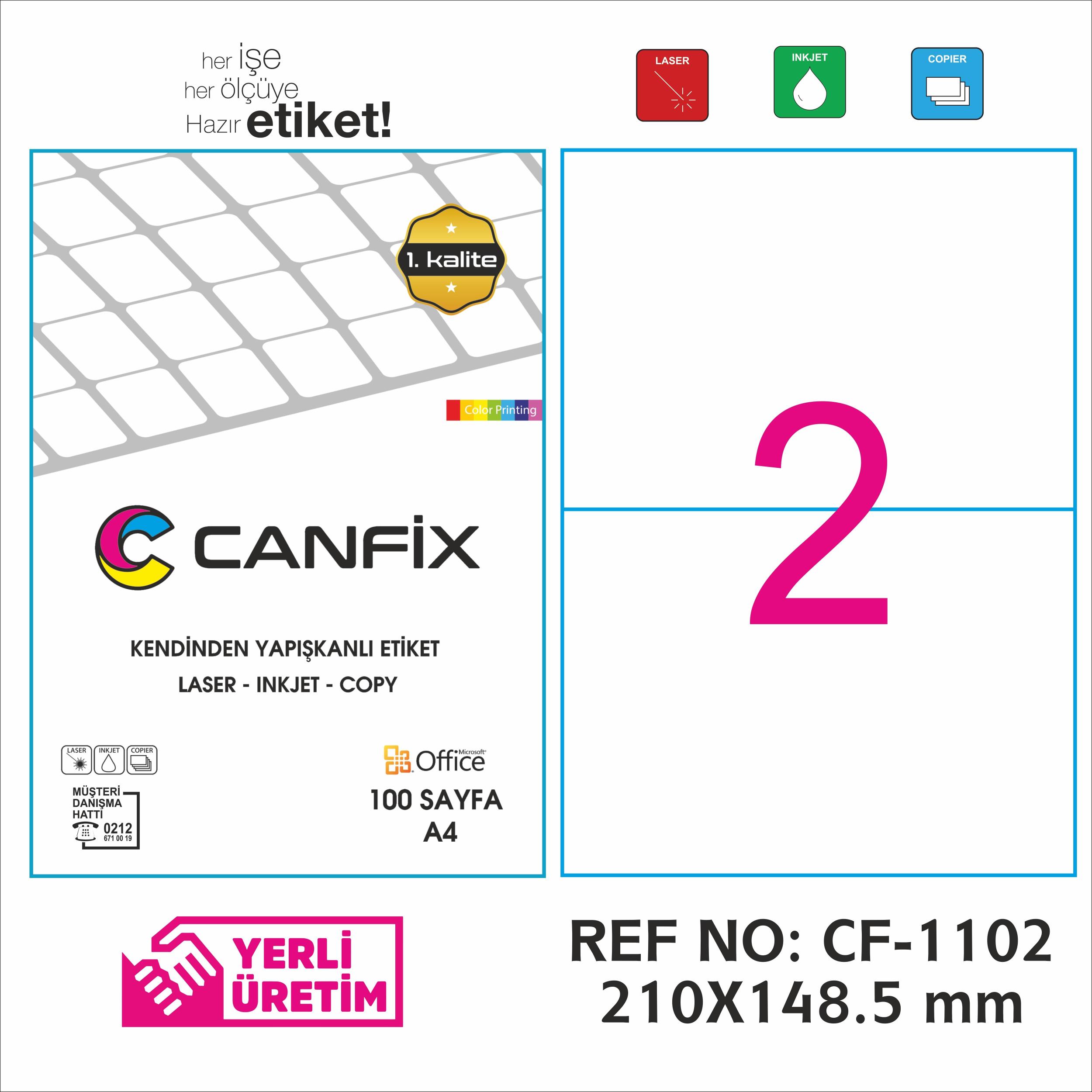 210*148.5 mm LASER ETİKET / 10 PAKET