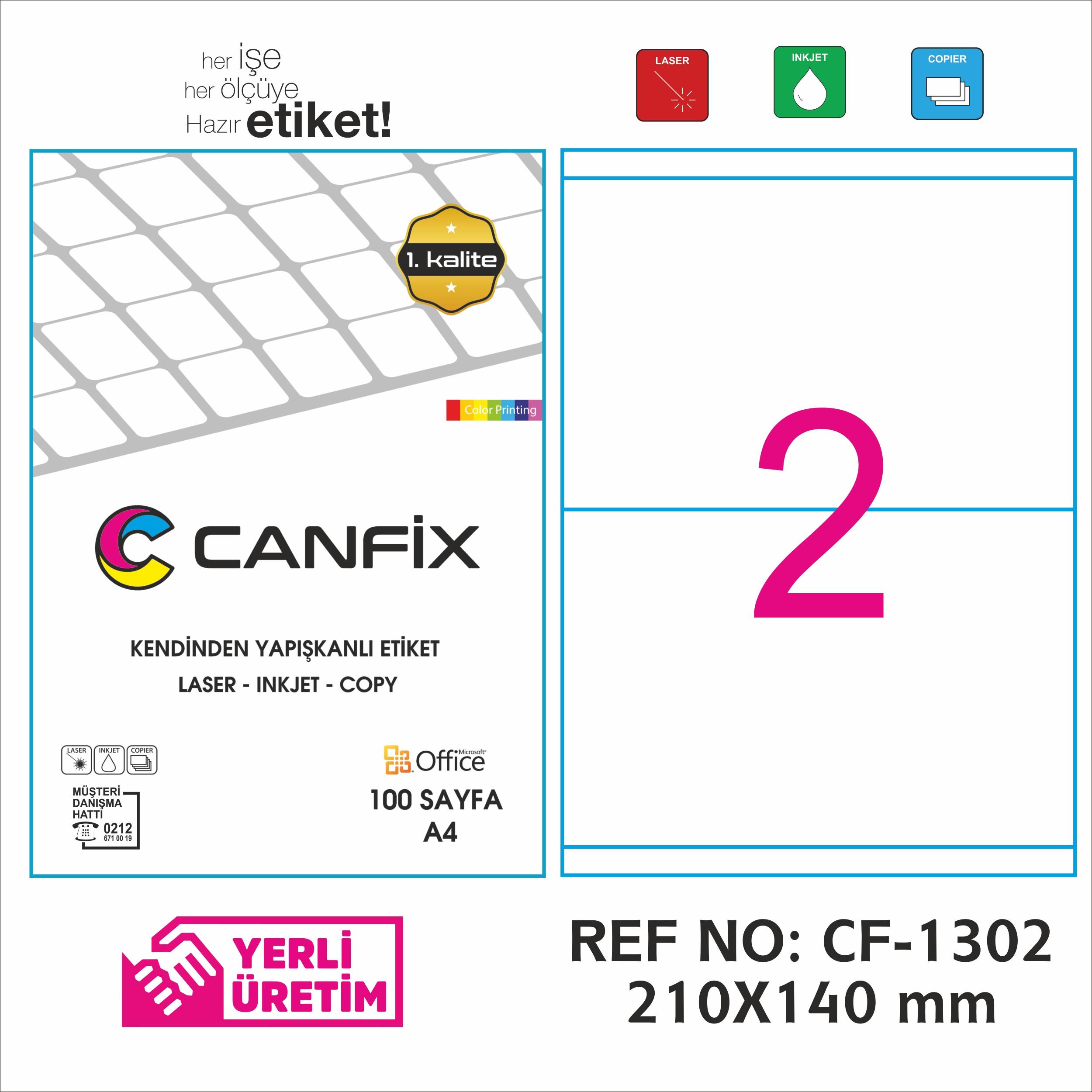 210*140 mm LASER ETİKET / 10 PAKET