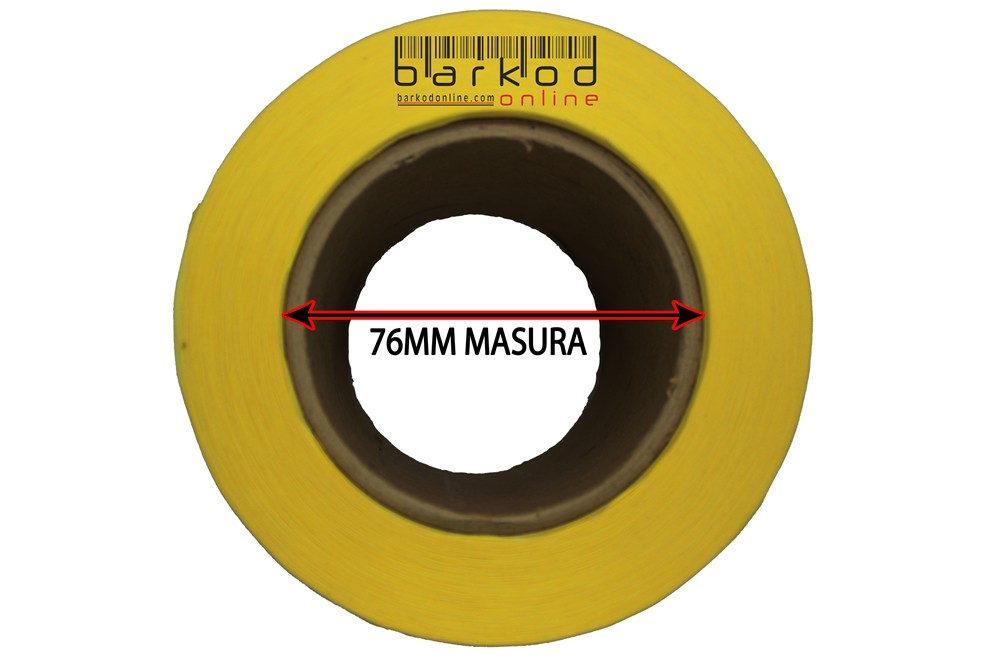 30mm x 50mm  2’li Ara Boşluklu 2000 Sarım Kuşe Etiket