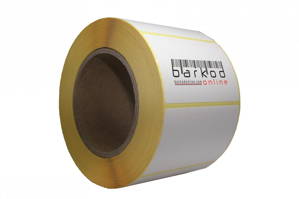 40mm x 80mm Kuşe Etiket