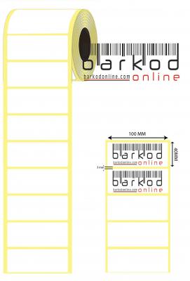 40mm x 100mm  500 Sarım Lamine Termal Etiket