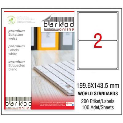 199.6*143.5 mm LASER ETİKET