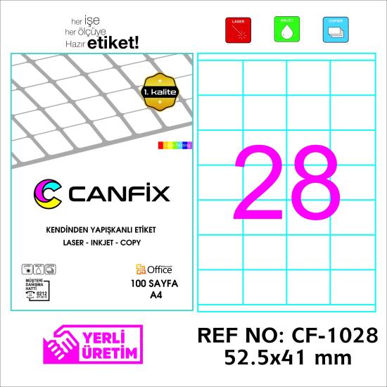 52.5*41 mm LASER ETİKET
