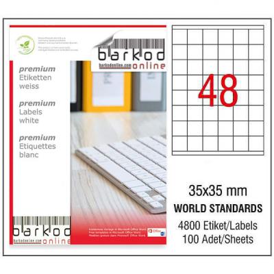 35*35 mm LASER ETİKET