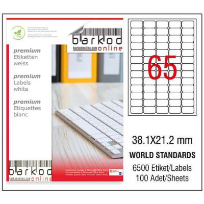 38.1*21.2 mm LASER ETİKET