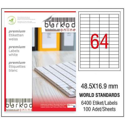 48.5*16.9 mm LASER ETİKET