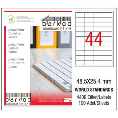 48.5*25.4 mm LASER ETİKET