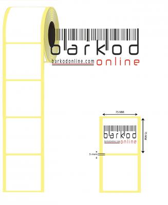 75mm x 75mm Termal Etiket