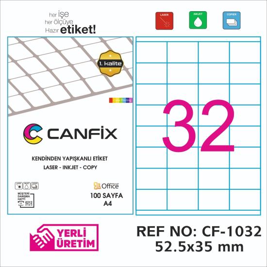 52.5*35 mm LASER ETİKET