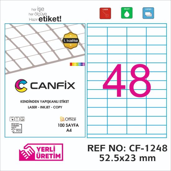 52.5*23 mm LASER ETİKET